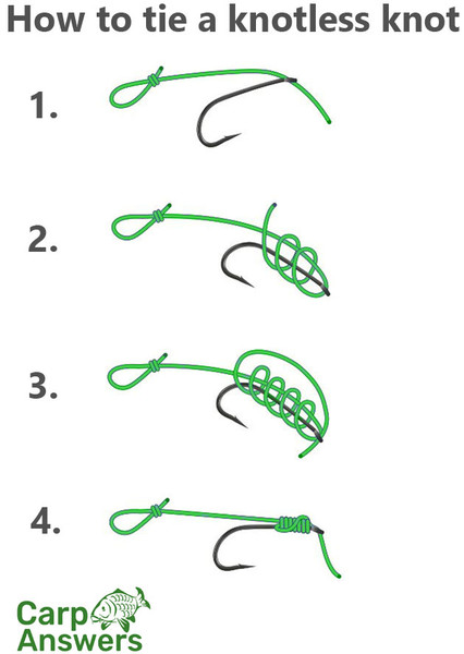 How to tie a basic hair rig for carp fishing 