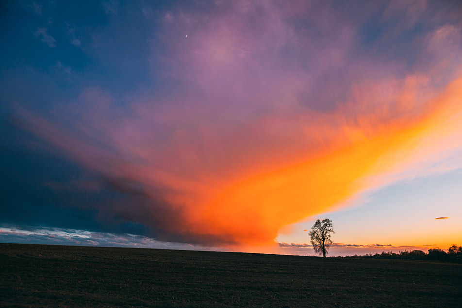 time lapse tramonto