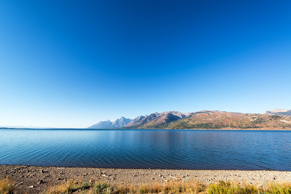 Jackson Lake scatto in grandangolo