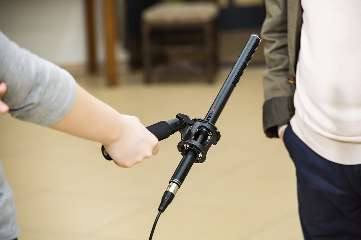 microfono shotgun per interviste