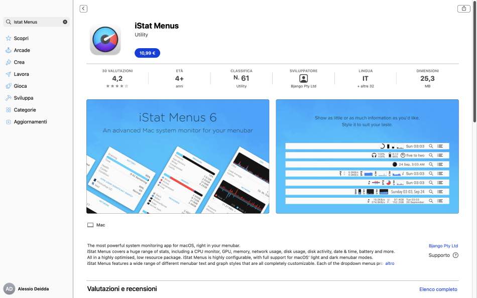 Istat Menus