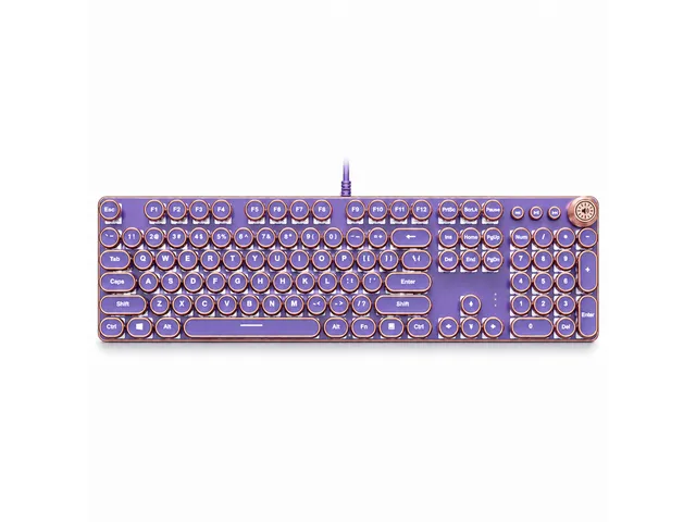 943A-7, сиреневая, Blue Switch, белая подсветка, 3 режима подключения