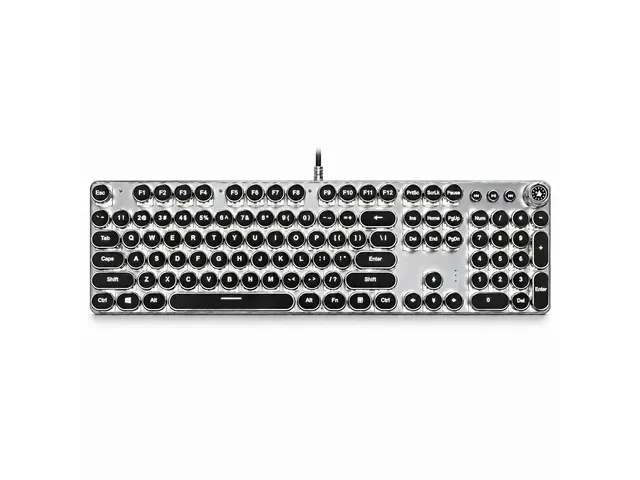 820, чёрная, Black Switch, белая подсветка, проводная