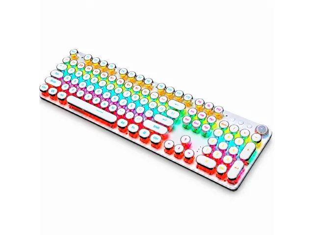820, белая, Blue Switch, многоцветная подсветка, проводная