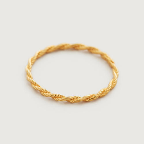 Gold Vermeil Corda Slim Ring