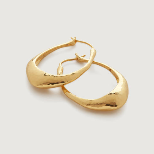 Gold Vermeil Deia Medium Hoop Earrings