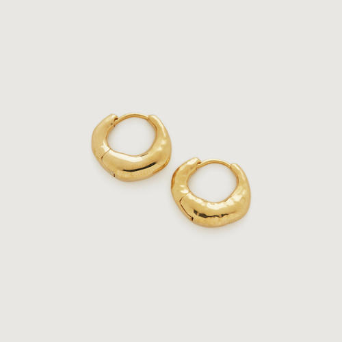 Gold Vermeil Deia Huggie Earrings