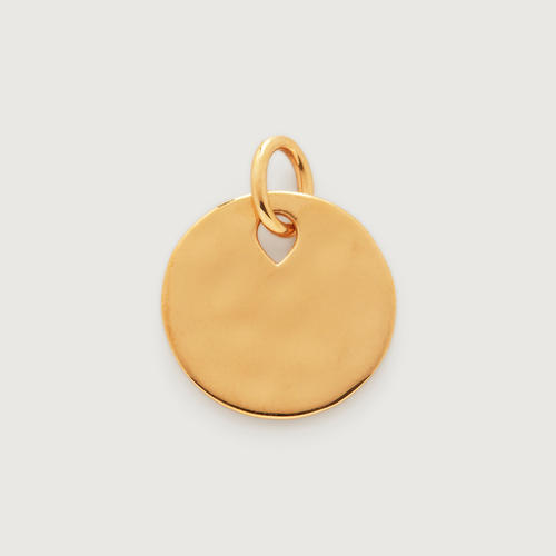 Gold Vermeil Ziggy Round Pendant