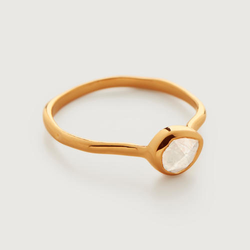 Gold Vermeil MV Siren™ Gemstone Small Ring - Moonstone