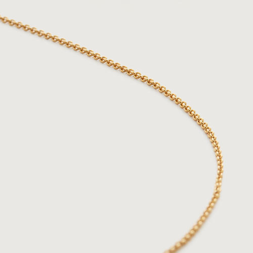 Gold Vermeil Fine Chain Necklace 24'