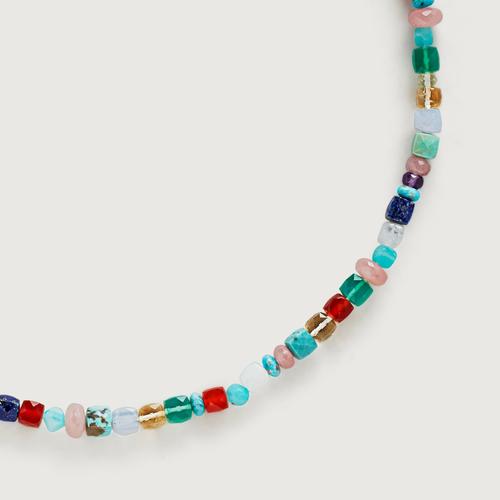 Gold Vermeil Freedom Multi Gemstone Beaded Necklace - Freedom Stones