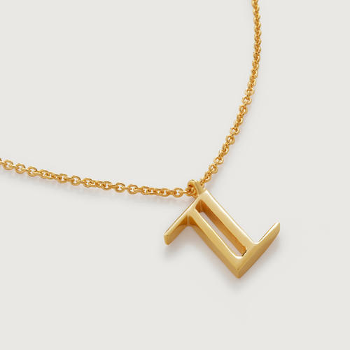 Gold Vermeil Initial Z Chain Necklace