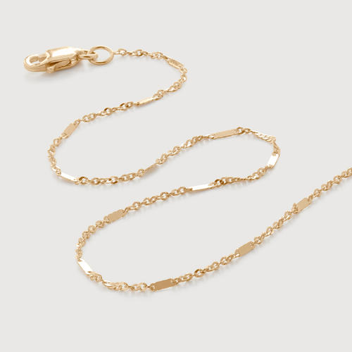 Gold Shimmer Chain Necklace 18'