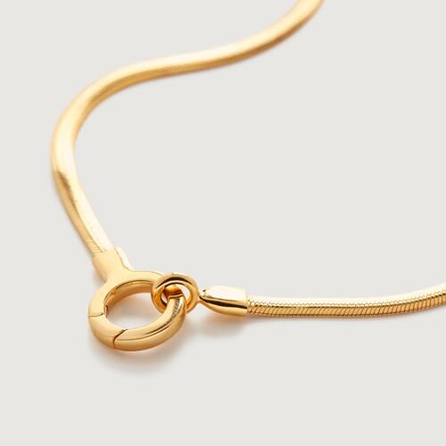 Gold Vermeil Snake Chain Necklace 20'