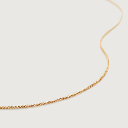 Gold Vermeil Fine Chain Necklace 22'