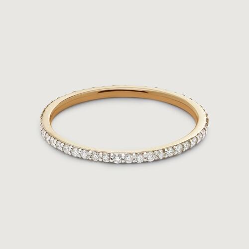 Gold Diamond Eternity Ring 1.1mm - Lab Grown Diamond