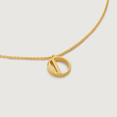 Gold Vermeil Initial O Chain Necklace