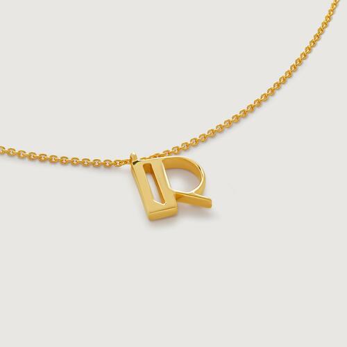 Gold Vermeil Initial R Chain Necklace