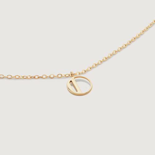 Gold Mini Initial O Chain Necklace