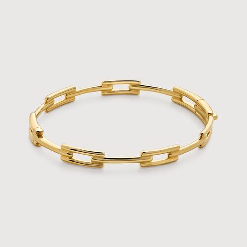 Gold Vermeil Signature Link Slim Bangle