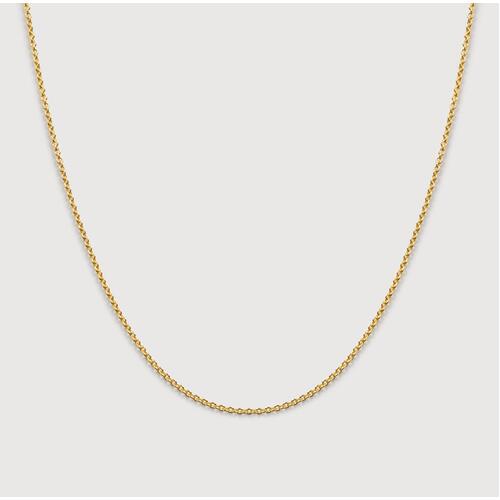 Gold Vermeil Fine Chain Necklace 17'
