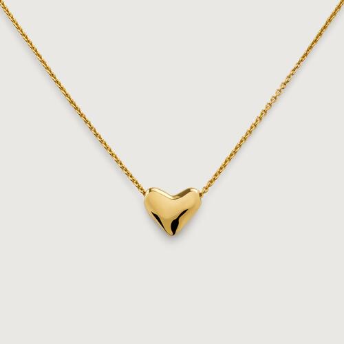Gold Vermeil Heart Chain Necklace