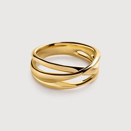 Gold Vermeil Nura Crossover Ring