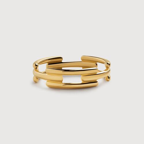 Gold Vermeil Signature Link Stacking Ring
