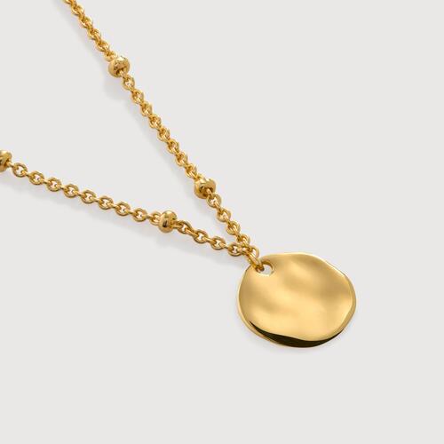 Gold Vermeil MV Siren™ Muse Disc Chain Necklace - 16-18'