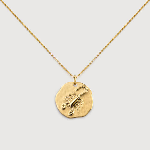 Gold Vermeil Scorpio Zodiac Chain Necklace