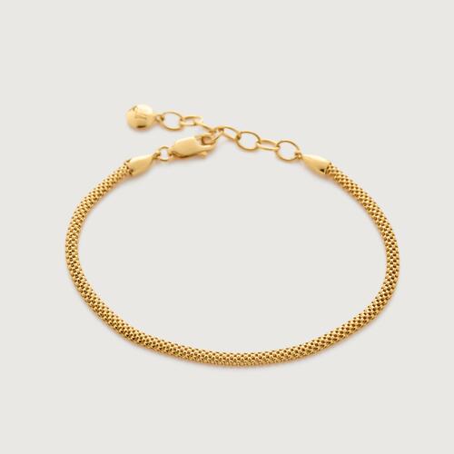Gold Vermeil Heirloom Woven Chain Bracelet