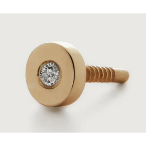 Diamond Flat Back Piercing Stud - Diamond