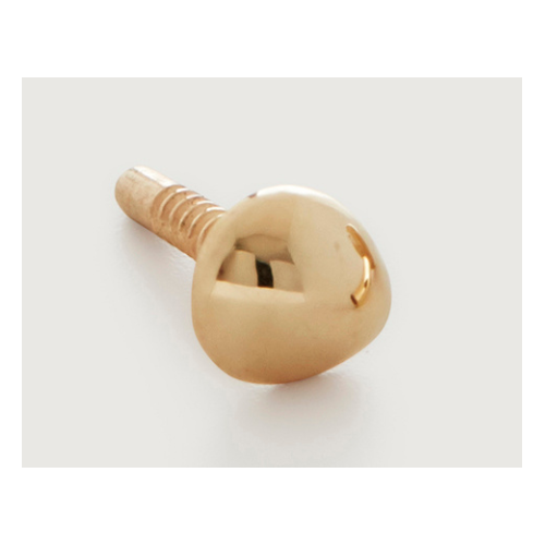Gold Nura Mini Nugget Flat Back Piercing Stud