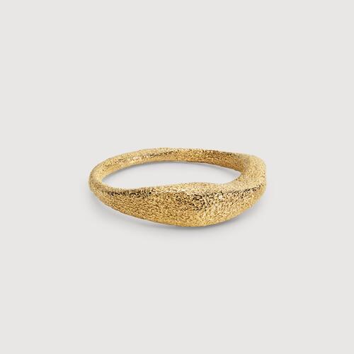 Gold Vermeil Antica Textured Stacking Ring
