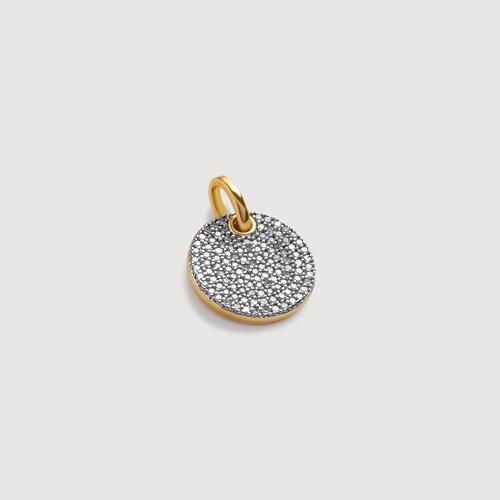 Gold Vermeil Ava Pavé Diamond Pendant - Diamond