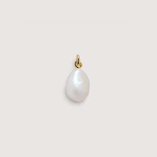 Gold Vermeil Baroque Pearl Pendant - Pearl