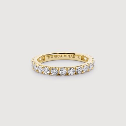 Gold Diamond Eternity Ring 2.5mm - Lab Grown Diamond