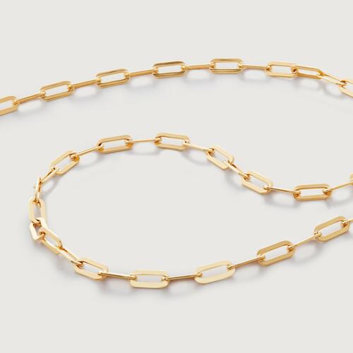 Gold Vermeil Bold Paperclip Chain Necklace 20'