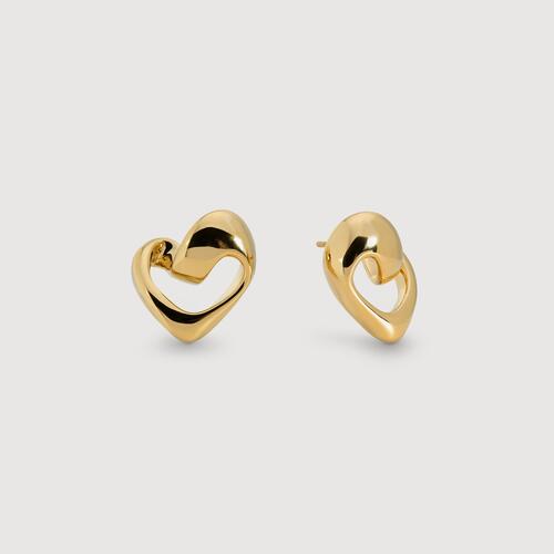 Gold Vermeil Infinity Heart Stud Earrings