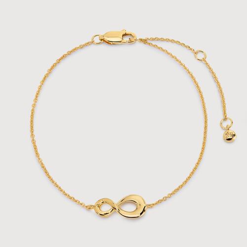 Gold Vermeil Infinity Chain Bracelet