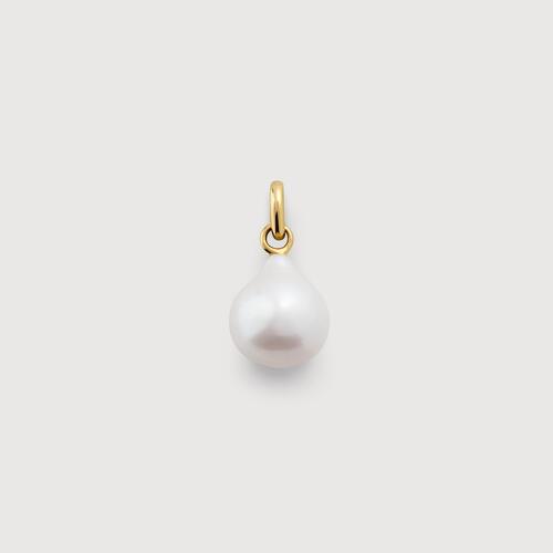 Gold Vermeil Baroque Pearl Small Pendant - Pearl