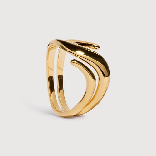 Gold Vermeil Swirl Wrap Ring
