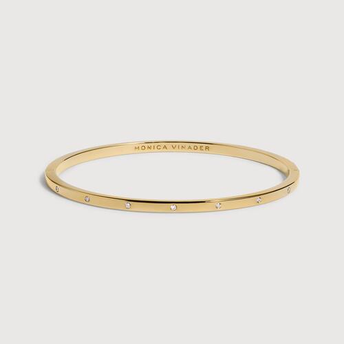 Gold Vermeil Essential Diamond Station Bangle - Lab Grown Diamond