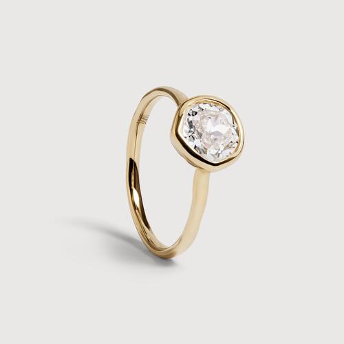 Gold MV Siren™ Solitaire Diamond 1ct Ring - Lab Grown Diamond
