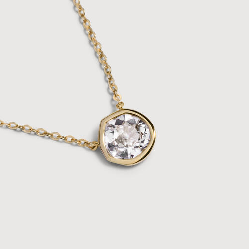Gold MV Siren™ Solitaire Diamond 0.5ct Necklace - Lab Grown Diamond