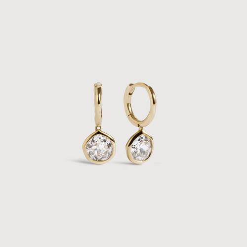 Gold MV Siren™ Solitaire Diamond 0.5ct Earrings - Lab Grown Diamond