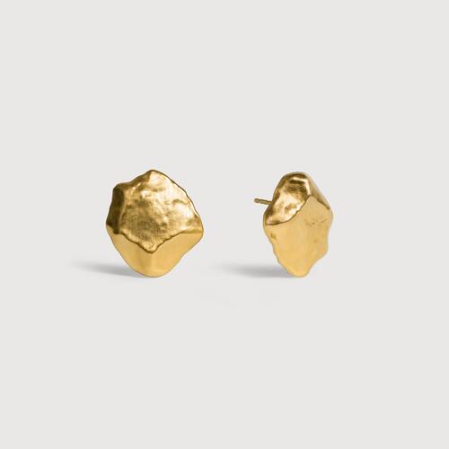 Gold Vermeil Fragments Large Stud Earrings