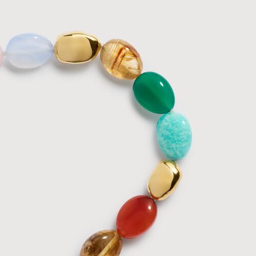 Gold Vermeil Rio Bold Multi Gemstone Beaded Necklace - Freedom Stones