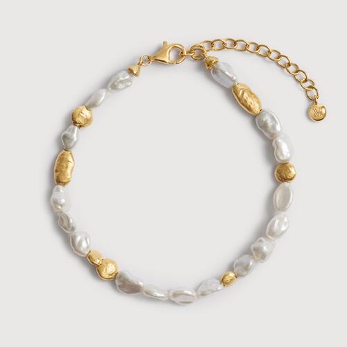 Gold Vermeil Capri Pearl Bracelet - Pearl