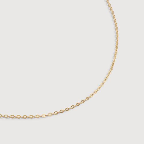 Gold Vermeil Rolo Slim Chain Necklace